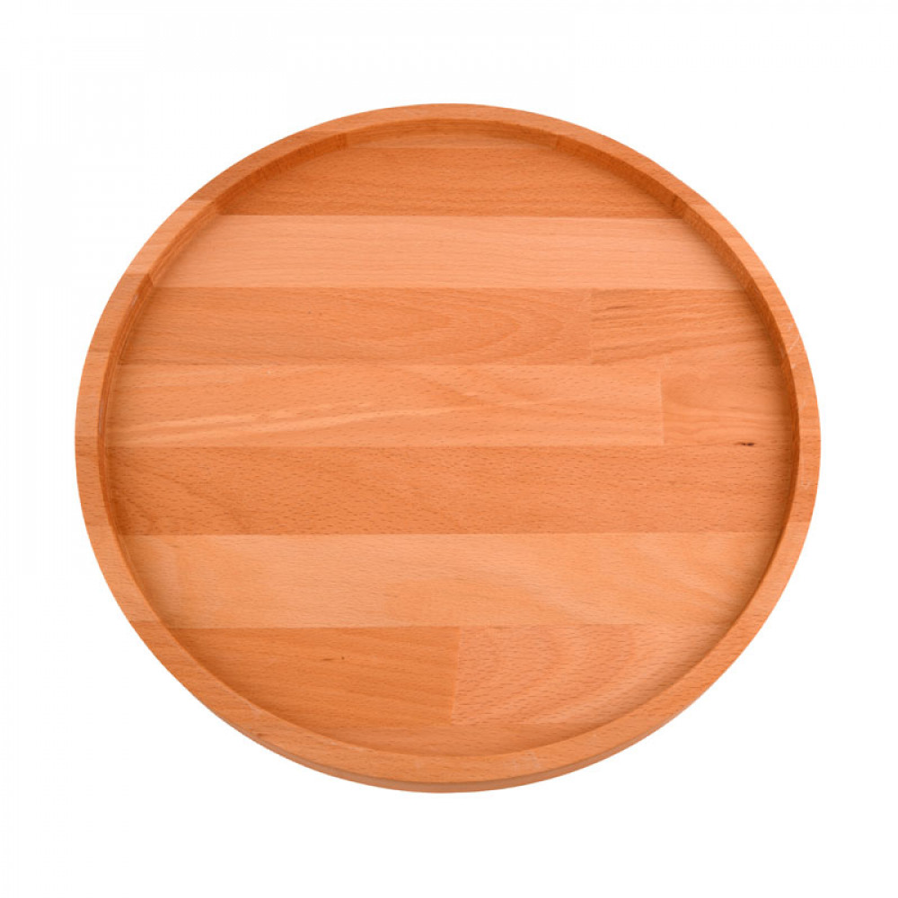 Yuvarlak Ahşap Tepsi